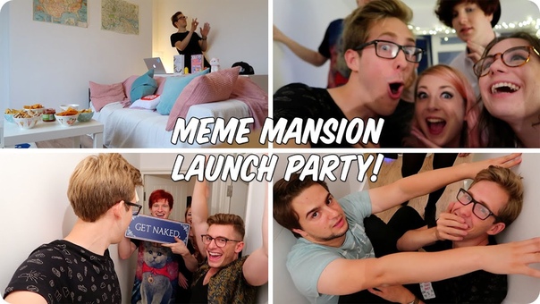 You Tuber Flat Warming Party Welcome to the Meme Mansion , Evan Edinger