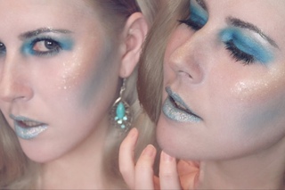 Простой МАКИЯЖ на Хэллоуин Снежная Королева||Halloween Makeup The Snow Queen||Sweetysweet Mari