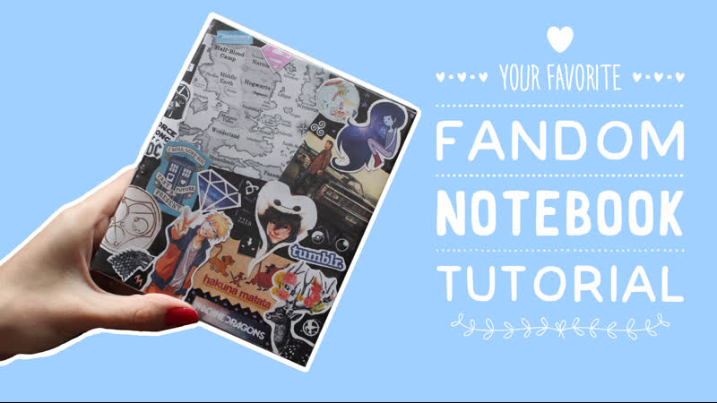 Фан Блокнот DIY, Fandom Notebook DIY,