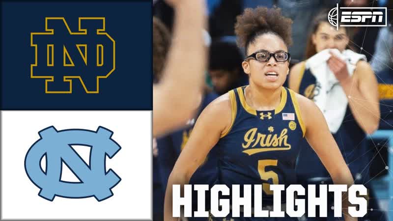 Notre Dame vs. North Carolina Tar Heels, Full Game Highlights, ESPN College