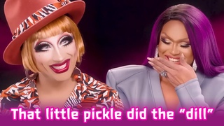 Bianca Del Rio and Mariah Balenciaga giving us dad jokes