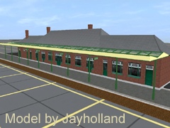 SR/BR 1930s Station Main Building with Canopy