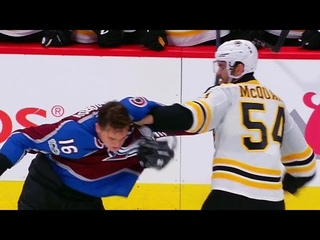 McQuaid uses Zadorov’s face as a punching bag