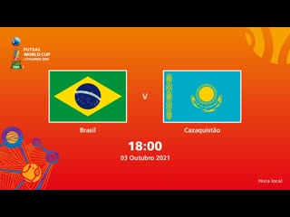 Brasil v Cazaquisto | Copa do Mundo FIFA de Futsal de 2021 | Partida completa