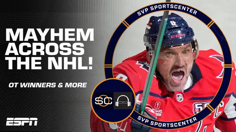 NHL MAYHEM OVECHKIN OT WINNER, Kings HUGE WIN, Stars tie series vs. Avalanche , SC with