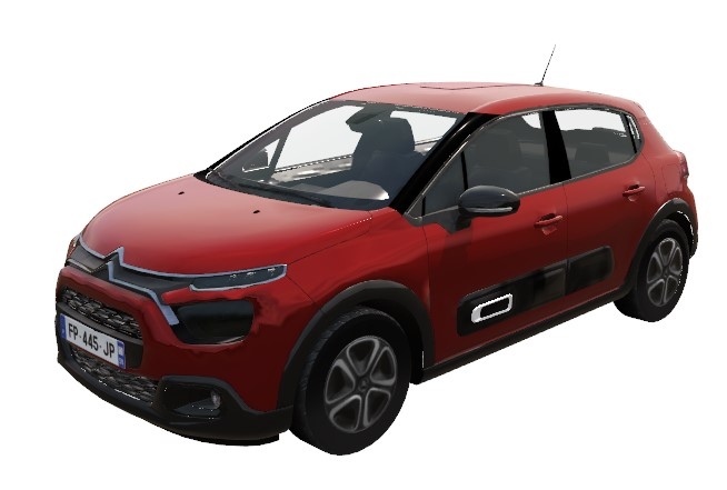 CAD59-Citroen C3-FeelPack-Rouge
