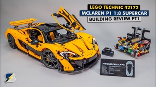 LEGO Technic 42172 McLaren P1 detailed building review pt 1 - unboxing, 7 speed gearbox and more!