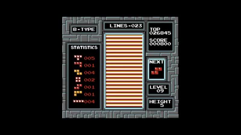 Tetris( NES) B Type Level 9