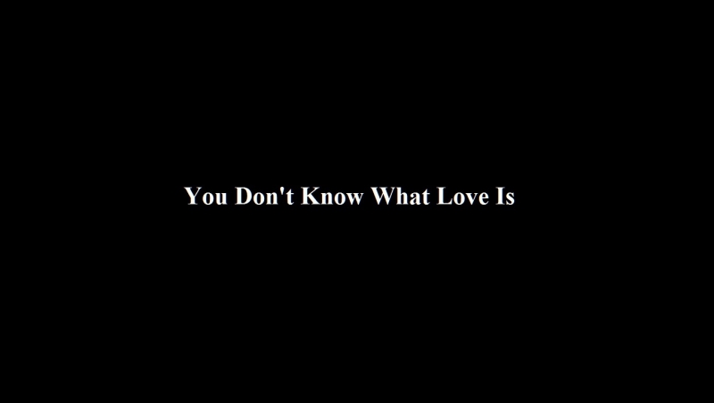 You Dont Know What Love Is