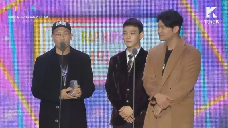 171202 Chen X Dynamic Duo Rap, Hip Hop Mel On Music Awards