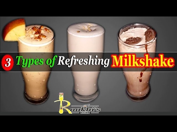 3 Types of Milkshake Smoothie, Easy Summer Drinks for kids Rakhis