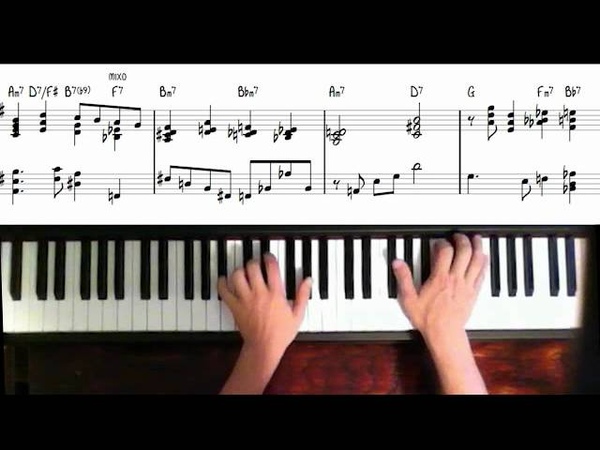 Darn that Dream. Piano Re harmonization using Upper Structure Quartals by Ariel J