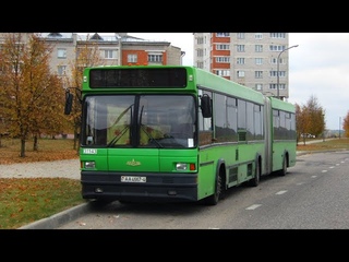 Сморгонь. Поездка на автобусе МАЗ, Г/№ AA 4667-4, маршрут №5 ()