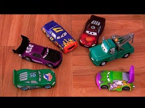 6 Color Changers CARS Boost, Wingo, Darrell Cartrip, Mater, Rust eze Dinoco Mcqueen Colour