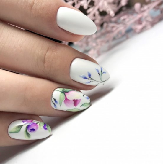 Nail design "Pink Poppies,Дизайн ногтей "Розовые Маки" в 2025 г Ногти, Дизайнерс