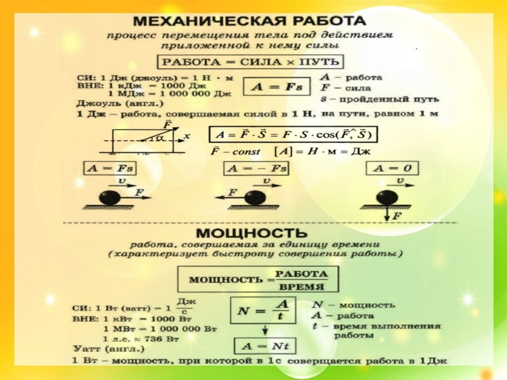 Самостоятельная работа механическая работа мощность 9 класс: найдено 74 картинок