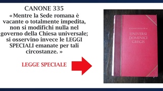 Manca la legge speciale sul can. 335. Eccola. Mega-effetto Ratzinger grazie alla canonista Boni