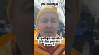 Nos politiques quest ce quils font pour tre ecolos  #agriculteursencolere